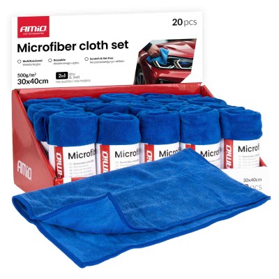 Микрофибер Крпа 30x40 500гсм 1ком AMIO