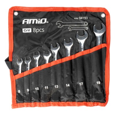Сет Клучеви 8-19мм 8ком AMIO