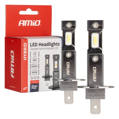 Сијалици LED H1 6000K 60W CANBUS 2ком HYBRID AMIO
