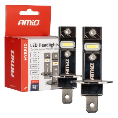 Сијалици LED H3 6000K 60W CANBUS 2ком HYBRID AMIO