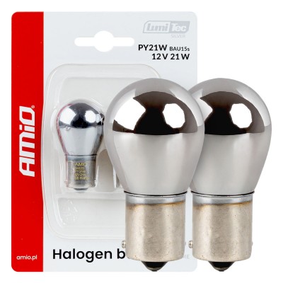 Сијалици PY21W 21W CHROME 2ком AMIO