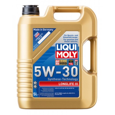 Масло LongLife III 5W30 5L LIQUI MOLY