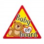 Ознака Статичен Налепница Baby On Board LAMPA