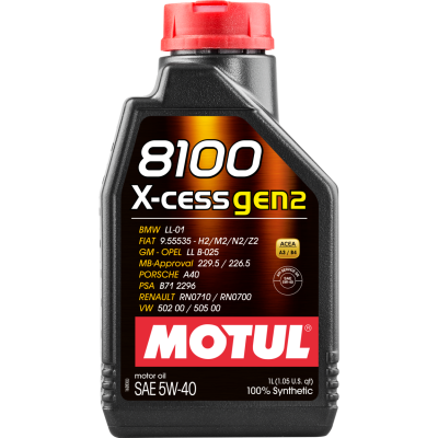 Масло 8100 X-CESS 5W40 GEN2 1L MOTUL