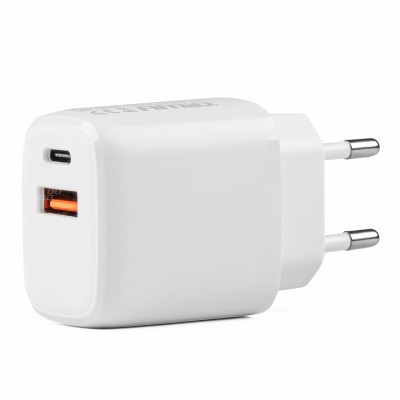 220V USB Полнач Двоен USB+TypeC 20W AMIO