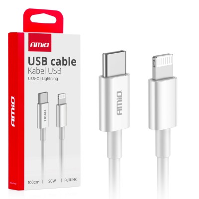 USB Кабел TypeC - Lightning PD 20W 100cm FullLINK AMIO