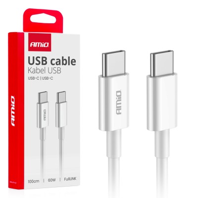 USB Кабел TypeC - TypeC 60W 100cm FullLINK AMIO