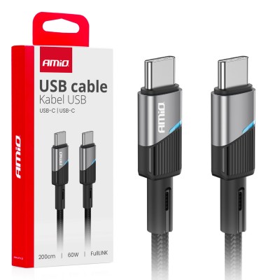 USB Кабел TypeC - TypeC 60W 200cm FullLINK 03927 AMIO